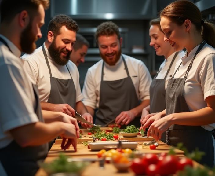 Hearthstone Culinary team cooking together